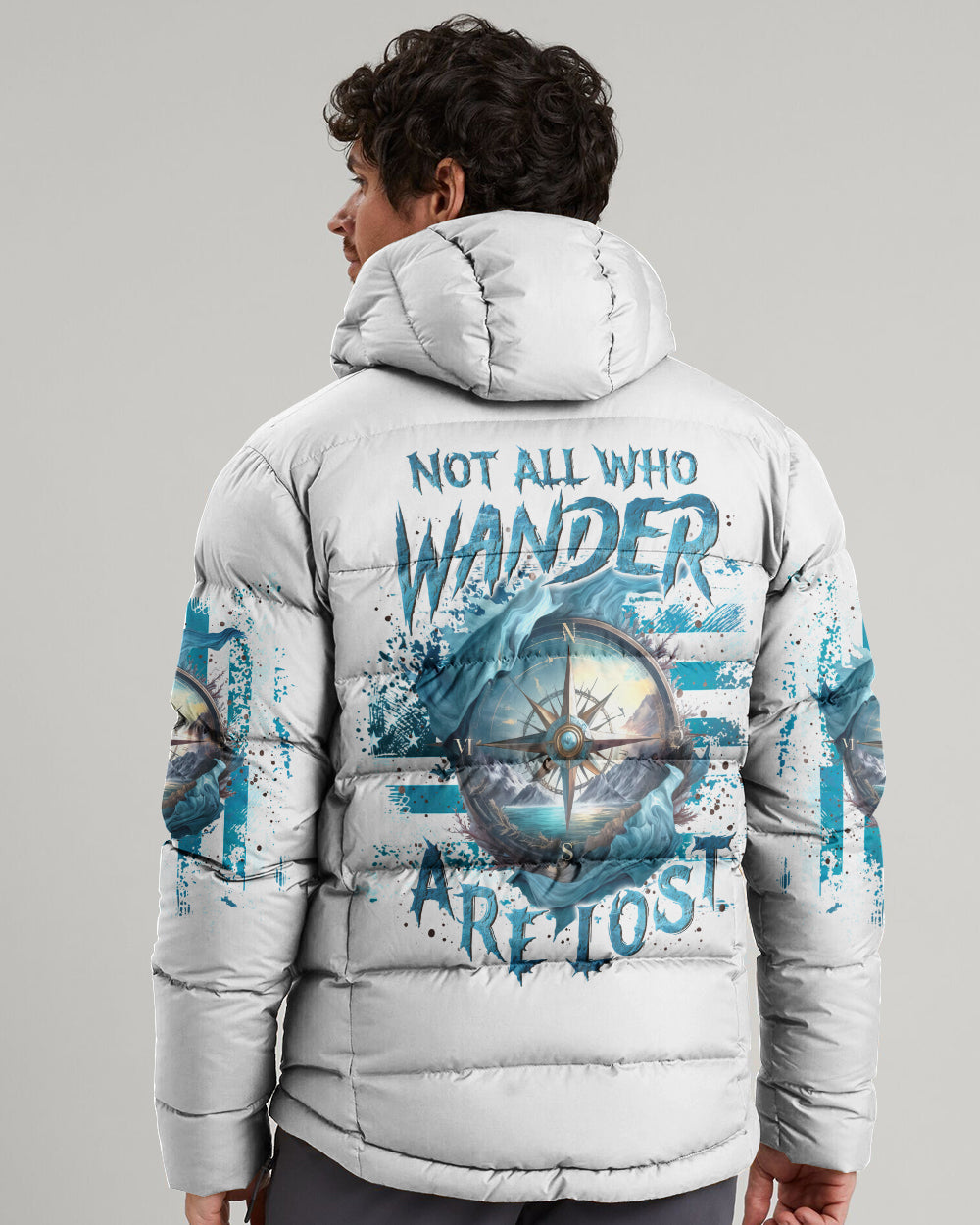 BLISSCORNERS NOT ALL WHO WANDER ARE LOST PUFFER JACKET