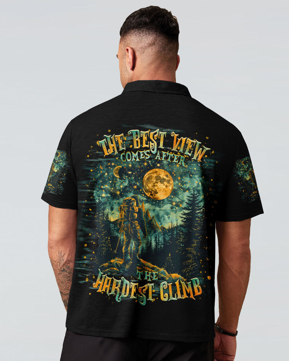 BLISSCORNERS THE BEST VIEW COMES AFTER BIGFOOT HIKING ALL OVER PRINT
