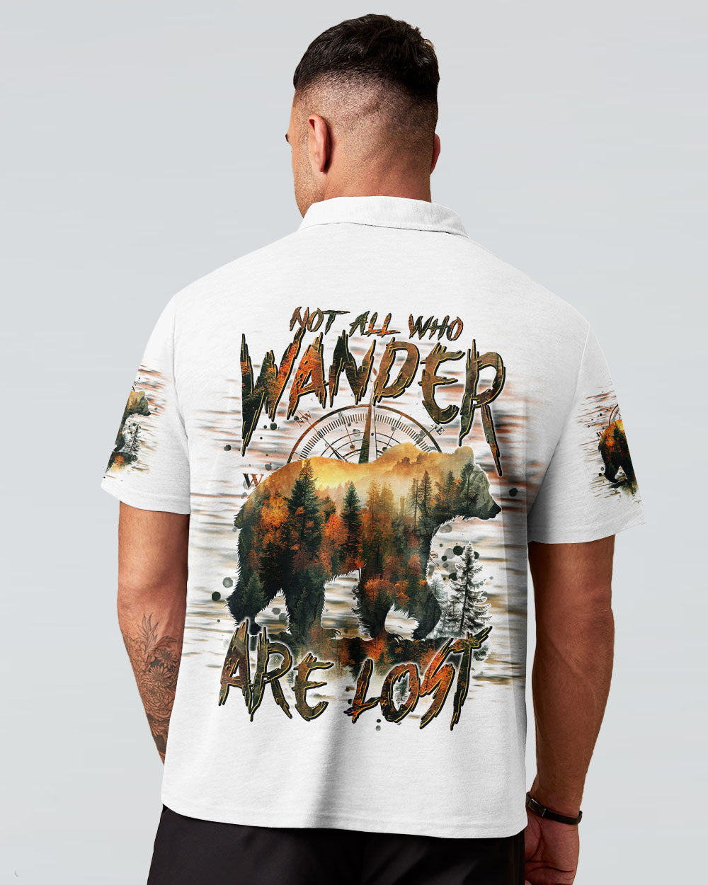BLISSCORNERS NOT ALL WHO WANDER ARE LOST BEAR HUNTING ALL OVER PRINT