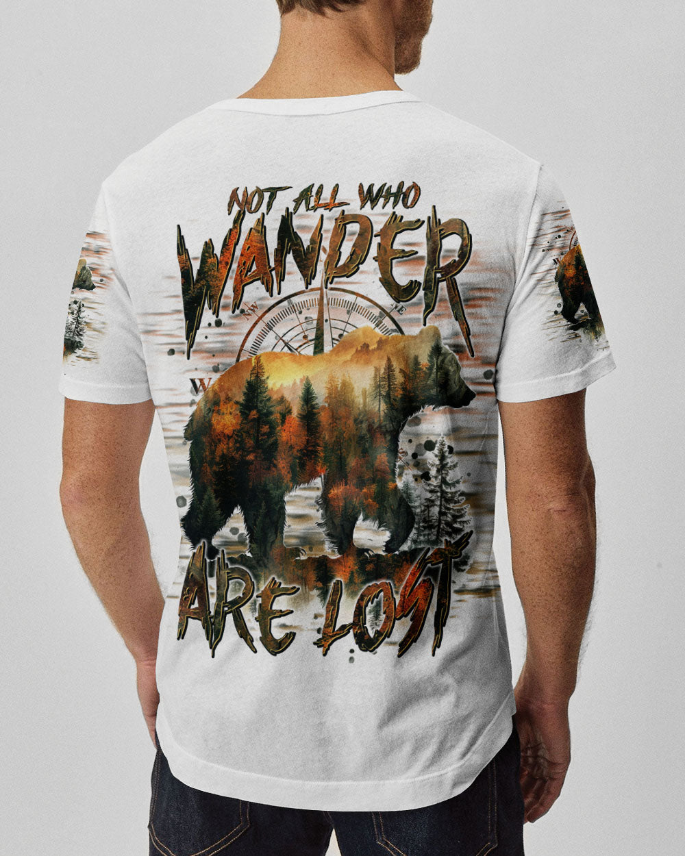 BLISSCORNERS NOT ALL WHO WANDER ARE LOST BEAR HUNTING ALL OVER PRINT