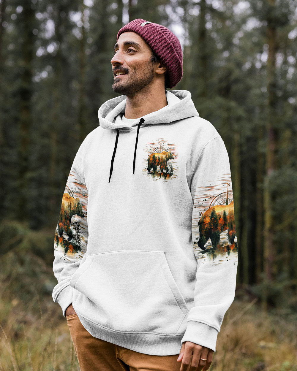 BLISSCORNERS NOT ALL WHO WANDER ARE LOST BEAR HUNTING ALL OVER PRINT