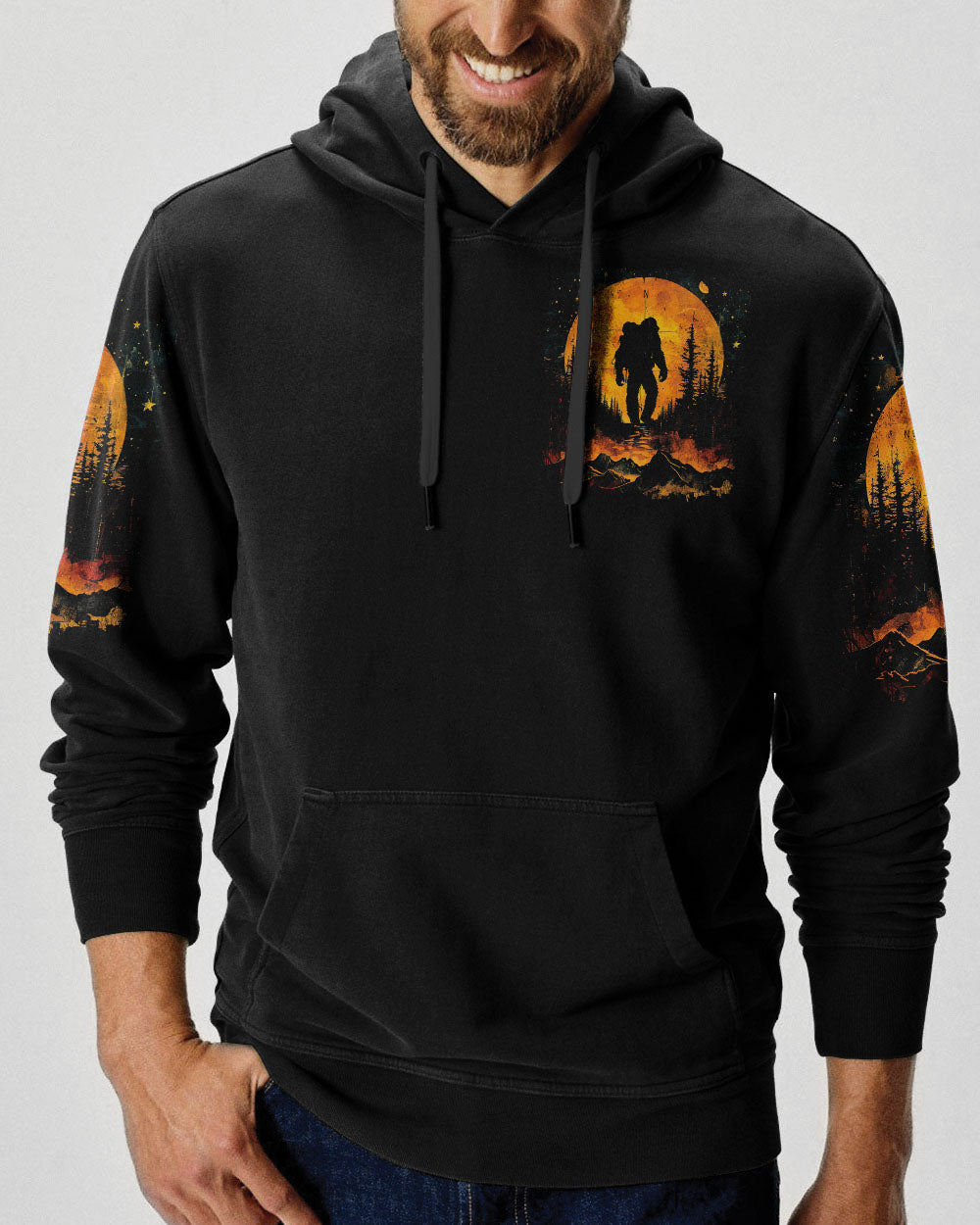 BLISSCORNERS ALWAYS TAKE THE SCENIC ROUTE BIGFOOT ALL OVER PRINT