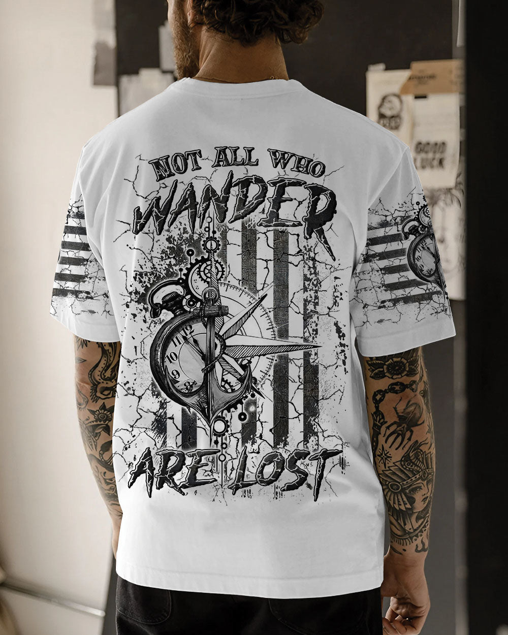 BLISSCORNERS NOT ALL WHO WANDER ARE LOST ALL OVER PRINT