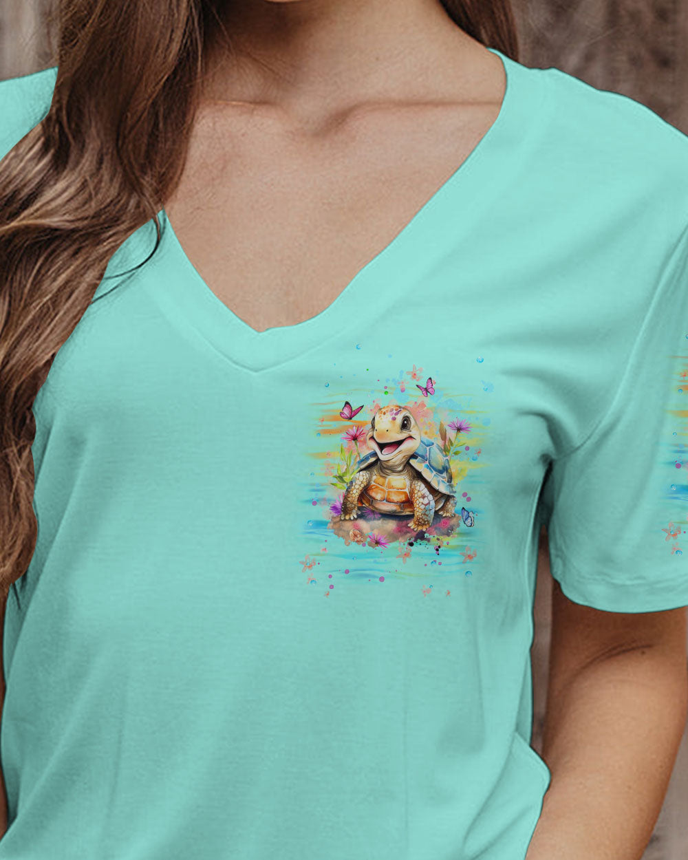 BLISSCORNERS DON'T WORRY BEACH HAPPY TURTLE ALL OVER PRINT