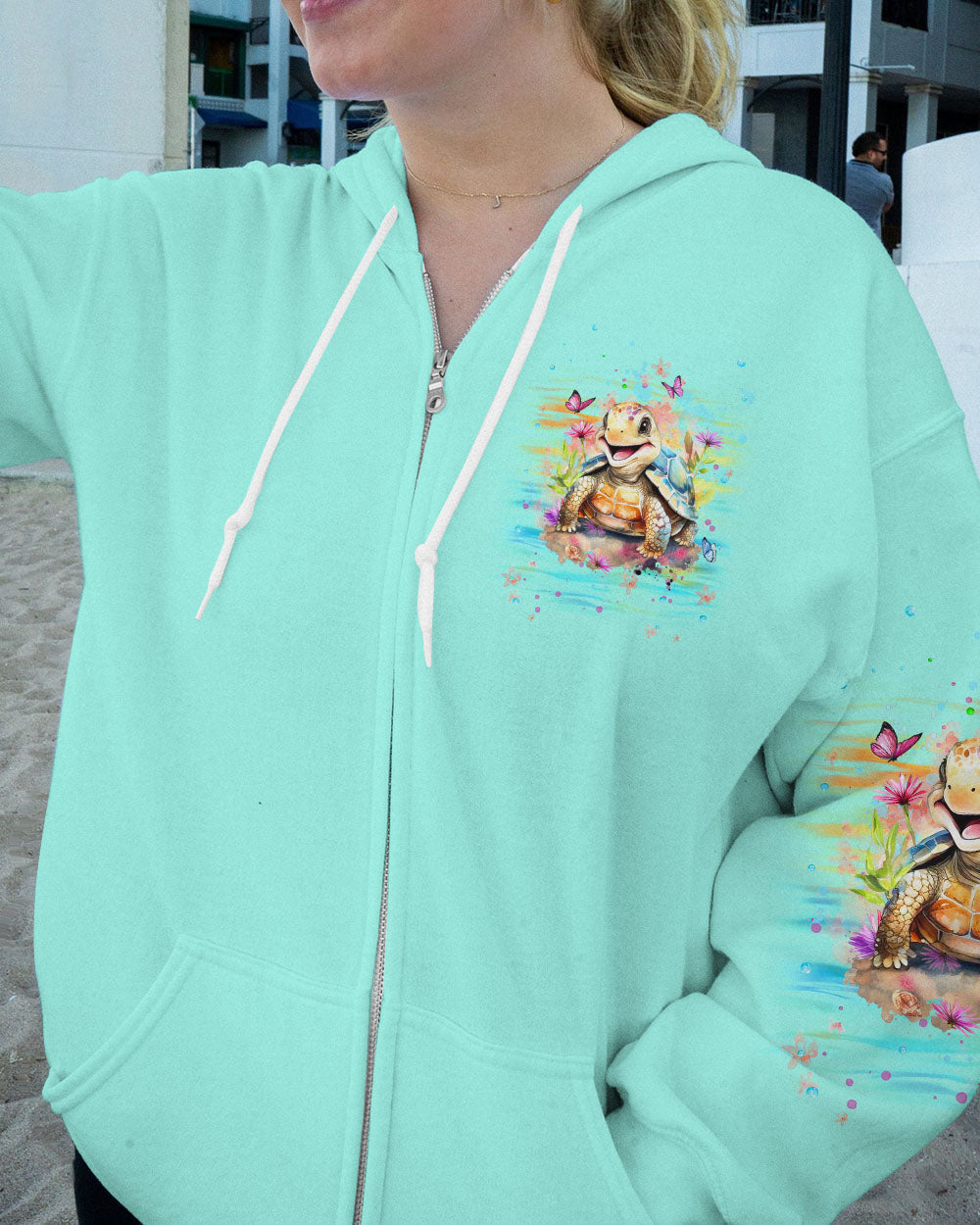 BLISSCORNERS DON'T WORRY BEACH HAPPY TURTLE ALL OVER PRINT