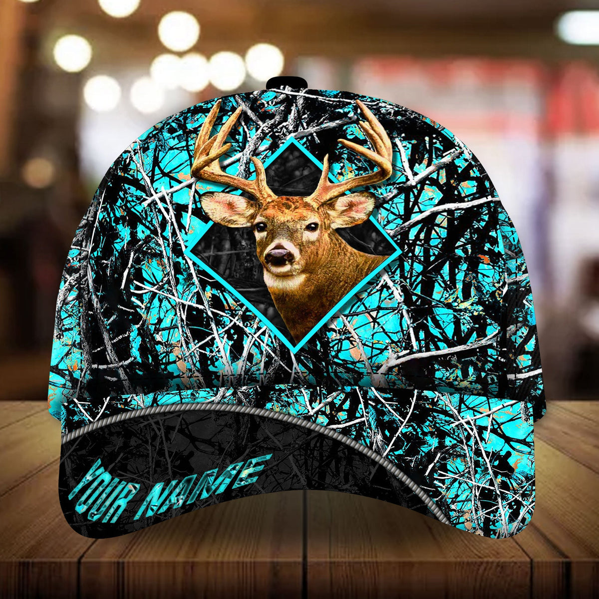 Blisscorners The Best Deer Hunting Camo Pattern 3D Multicolor Personalized Cap