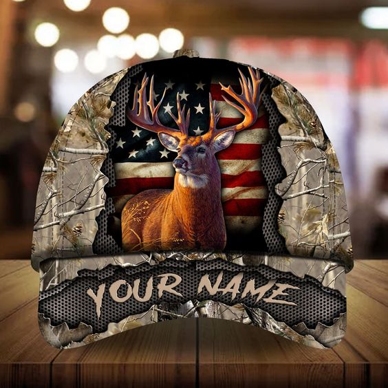 Blisscorners Deer Hunting Personalized 3D Hat