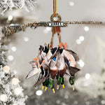 Blisscorners Custom Name Duck Hunting Christmas Ornament