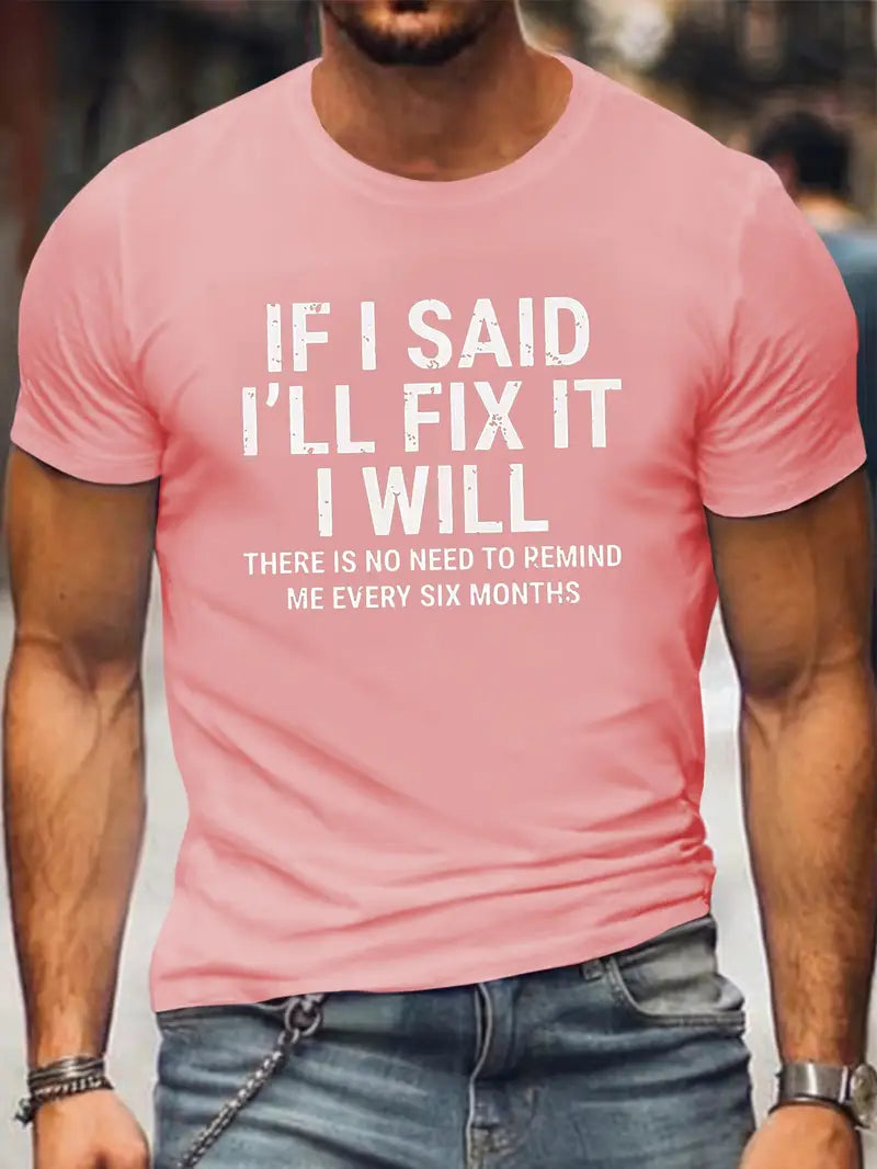 Blisscorners Funny Mechanic Shirt If I Said I'll Fix It I Will, Machine Lover Shirt, Diy Dad Gift, Mechanic T-shirt For Men