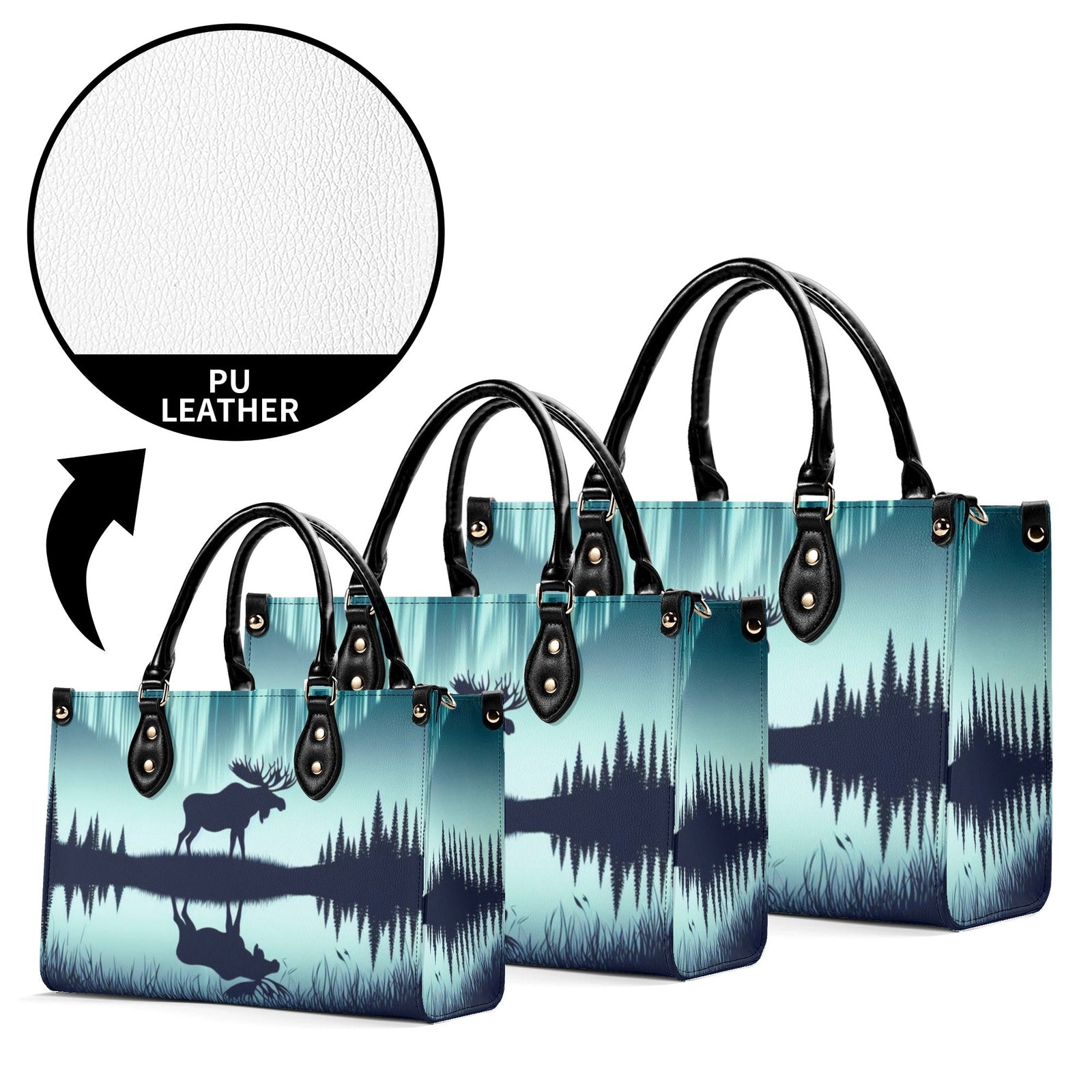 BLISSCORNERS DEER NATURE LEATHER HANDBAG