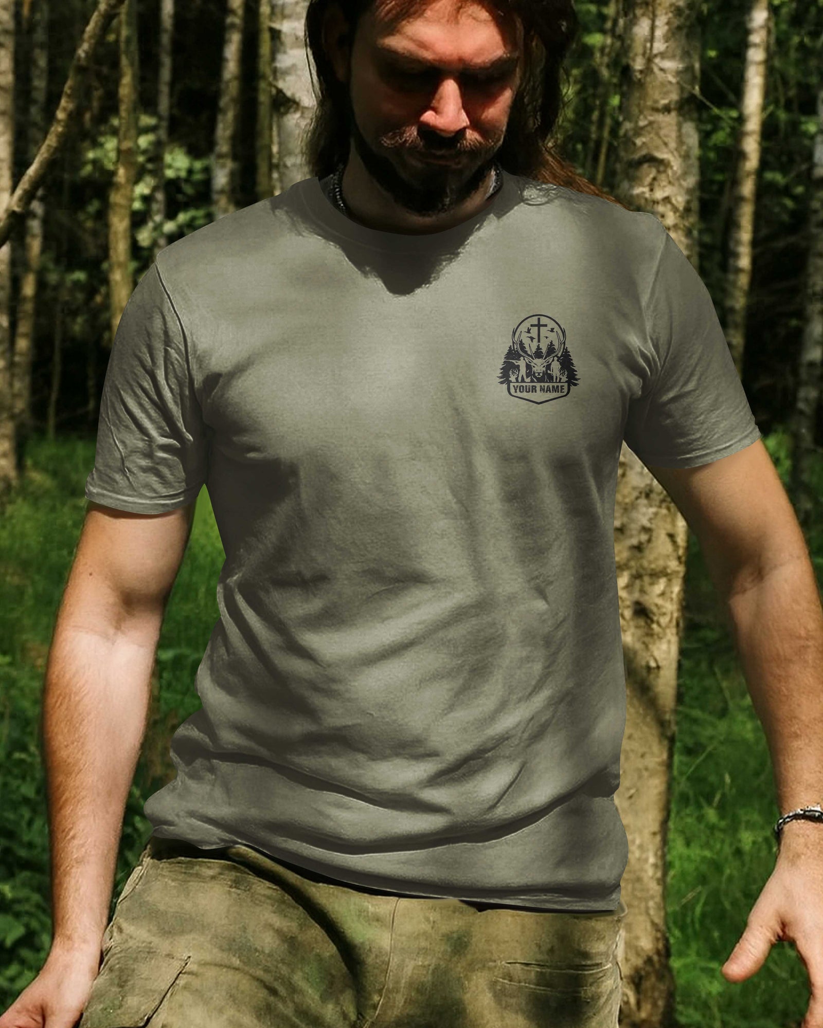 Blisscorners I've Got Hunting In My Veins And Jesus In My Heart, Personalized Hunting 3D Shirt
