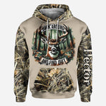 Blisscorners Buck Around And Find Out, Personalized Hunting All Over Shirt, Personalized 3D Hoodie For Hunting Lover