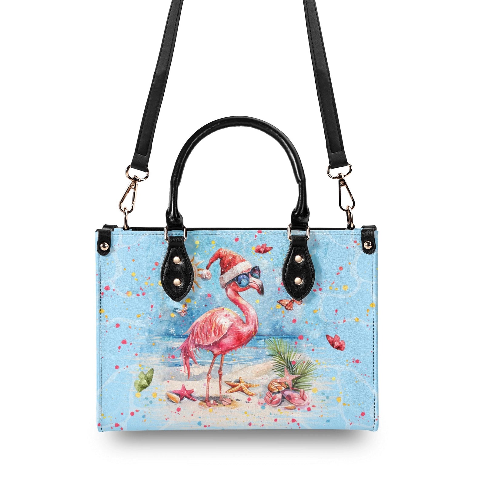BLISSCORNERS SANDY TOES SUNKISSED NOSE CHRISTMAS LEATHER HANDBAG
