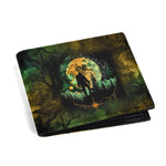 BLISSCORNERS AND INTO THE FOREST I GO BIGFOOT LEATHER WALLET