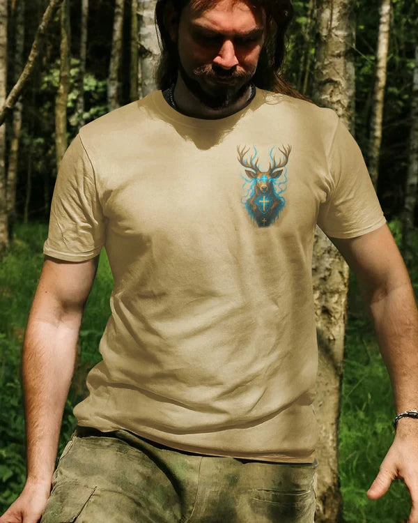 Blisscorners Through The Trials Of The Hunt I Find Strength In His Grace Shirt, Personalized Hunting 3D Shirt