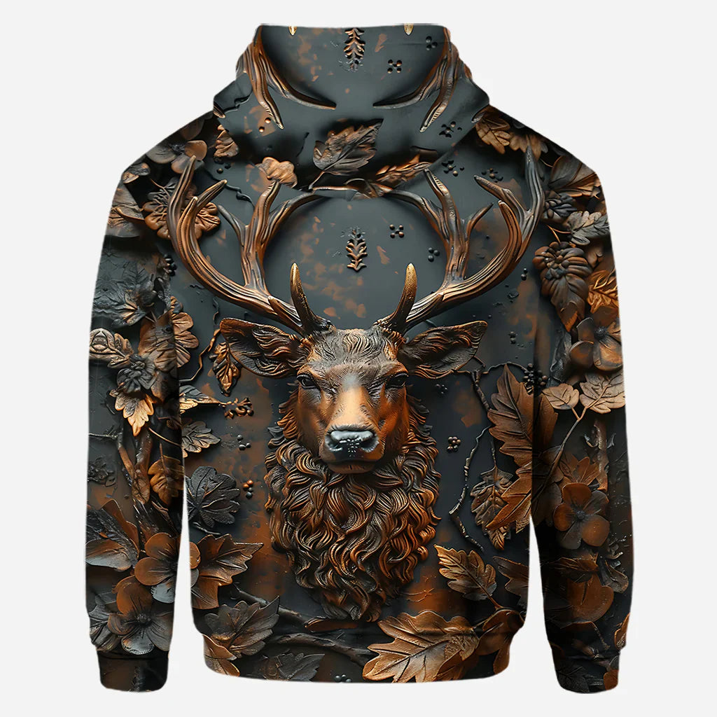 Blisscorners Cool Deer Personalized Hunting All Over Shirt, Personalized 3D Hoodie For Hunting Lover