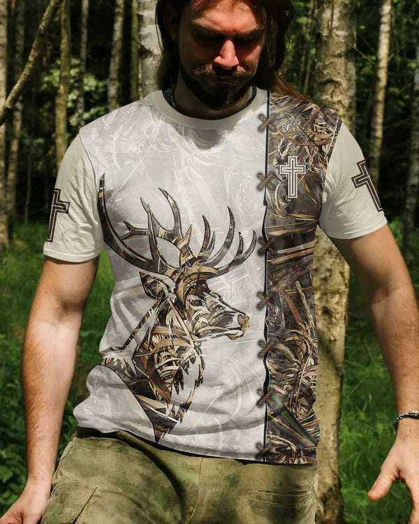 Blisscorners God's Creation Hunter's Calling Shirt, Personalized Hunting 3D Shirt