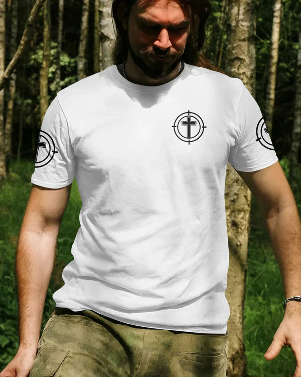 Blisscorners I Asked God To Make Me A Better Man He Sent Me A Gun And Said Go Hunting Shirt, Personalized Hunting 3D Shirt