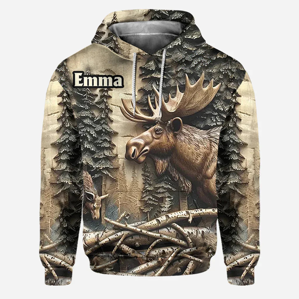 Blisscorners Love Hunting, Personalized Hunting All Over Shirt, Personalized 3D Hoodie For Hunting Lover