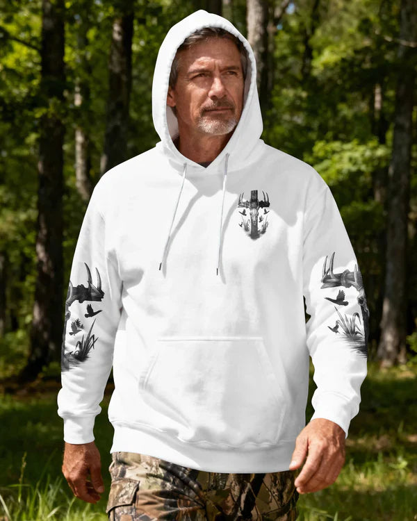 Blisscorners I Am A Simple Man I Like Hunting And Believe In Jesus Shirt, Personalized Hunting 3D Shirt