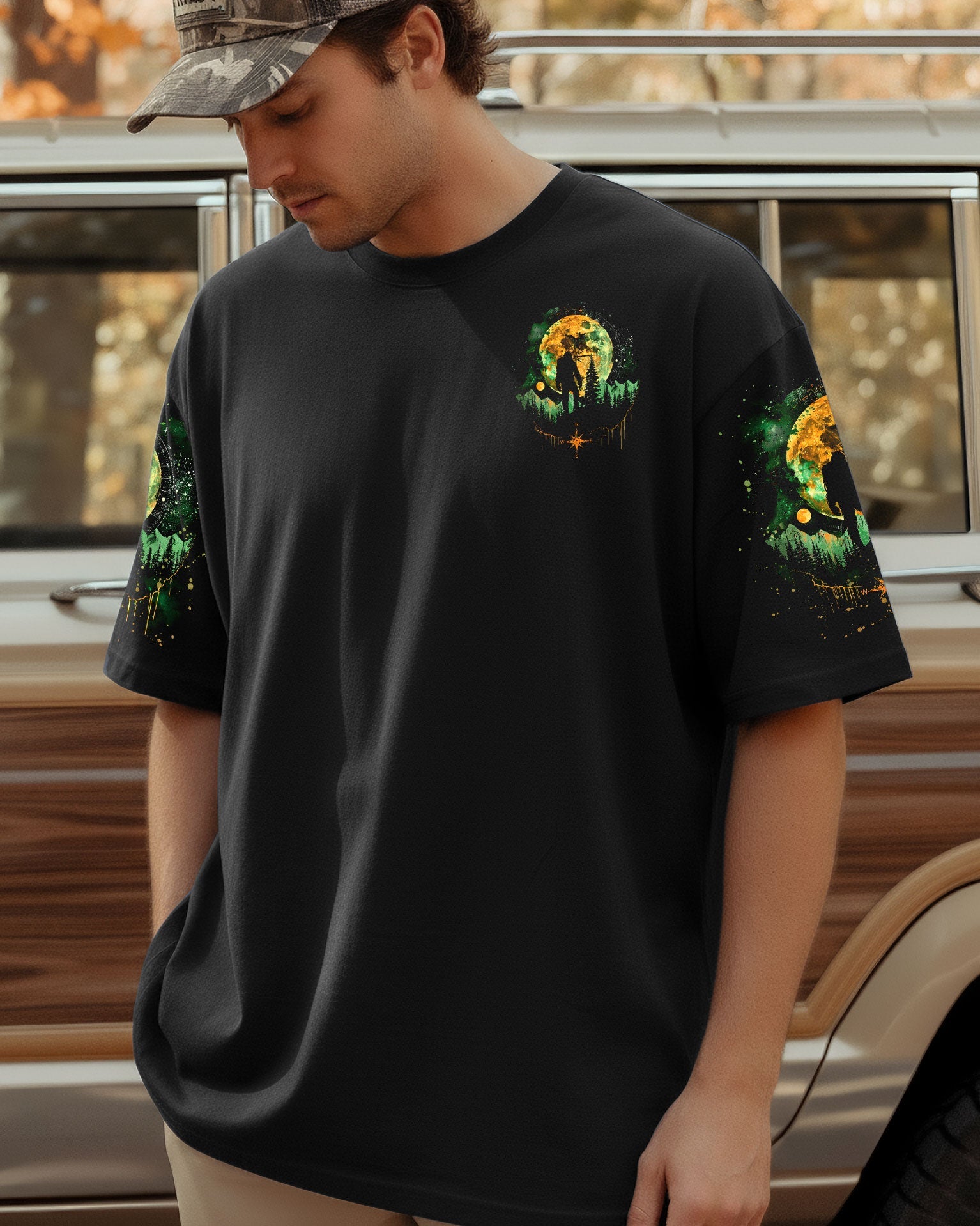 BLISSCORNERS HELLO DARKNESS MY OLD FRIEND BIGFOOT ALL OVER PRINT - TLNO2910252