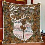 Blisscorners You Complete Me And Make Me A Better Person Deer Hunting Quilt - Blanket