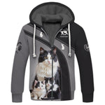 Blisscorners 3D Full Print Cat Mom T-Shirts Personalized Name Gift For Cat Lovers