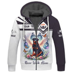 Blisscorners 3D Full Print Angel Wings Rottweiler Never Walk Alone T-ShirtPersonalized Name Gift For Dog Lovers