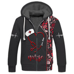 Blisscorners 3D Full Print Stethoscope Heart T-Shirts Personalized Name Gift For Nurse Lovers