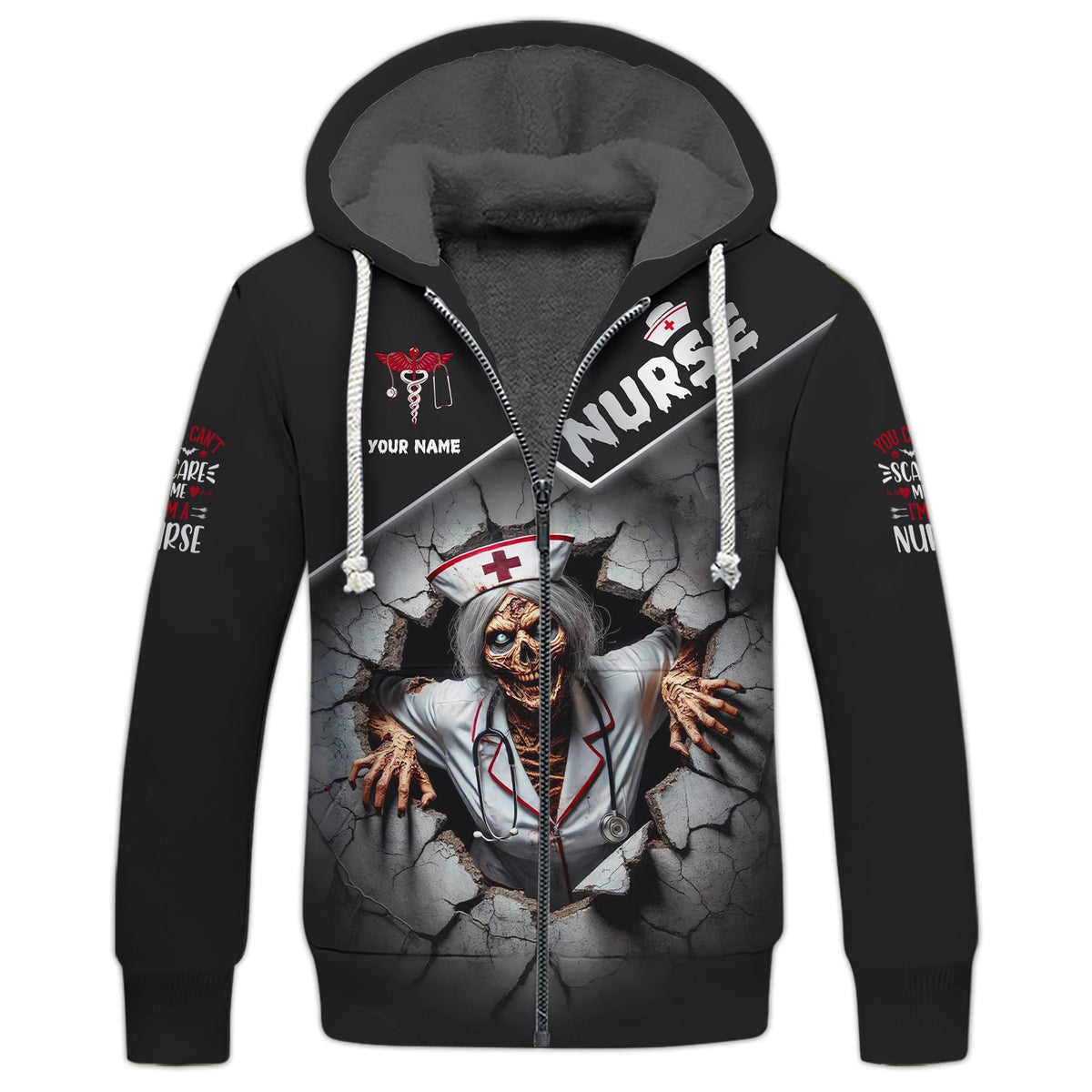 Blisscorners 3D Full Print Nurse Halloween T-Shirts Personalized Name Gift For Nurse Lovers