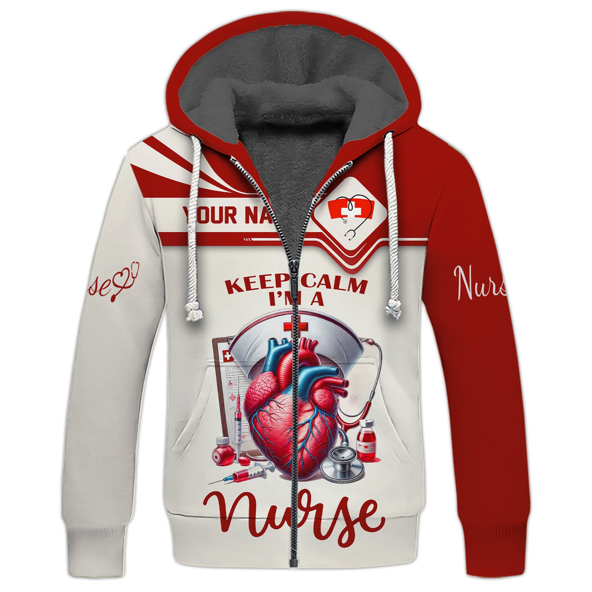 Blisscorners Nurse Custom T-Shirts Keep Calm I'm A Nurse 3D Full Print 3D Shirt Gift For Nurse Lovers