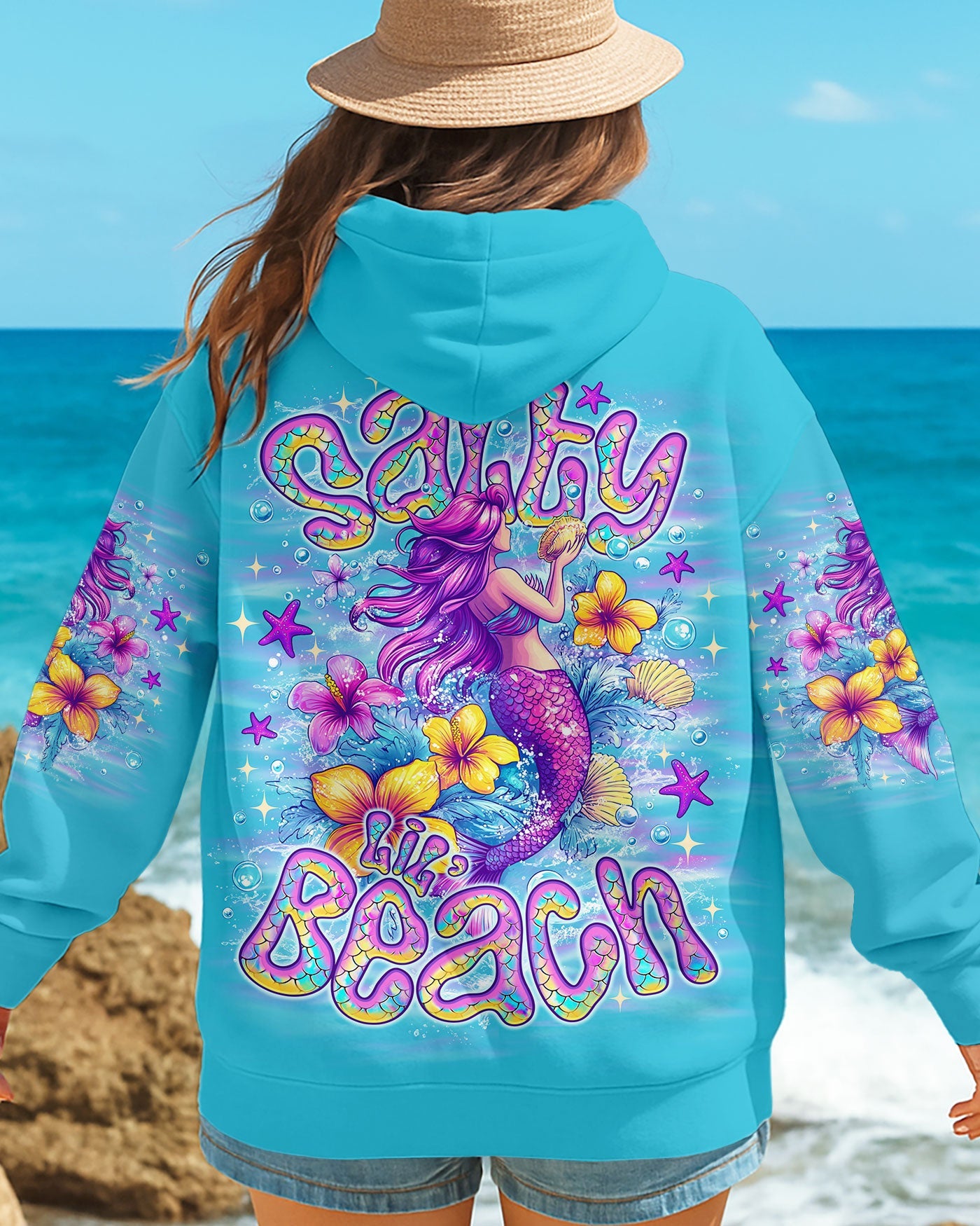 BLISSCORNERS SALTY LIL' BEACH MERMAID ALL OVER PRINT