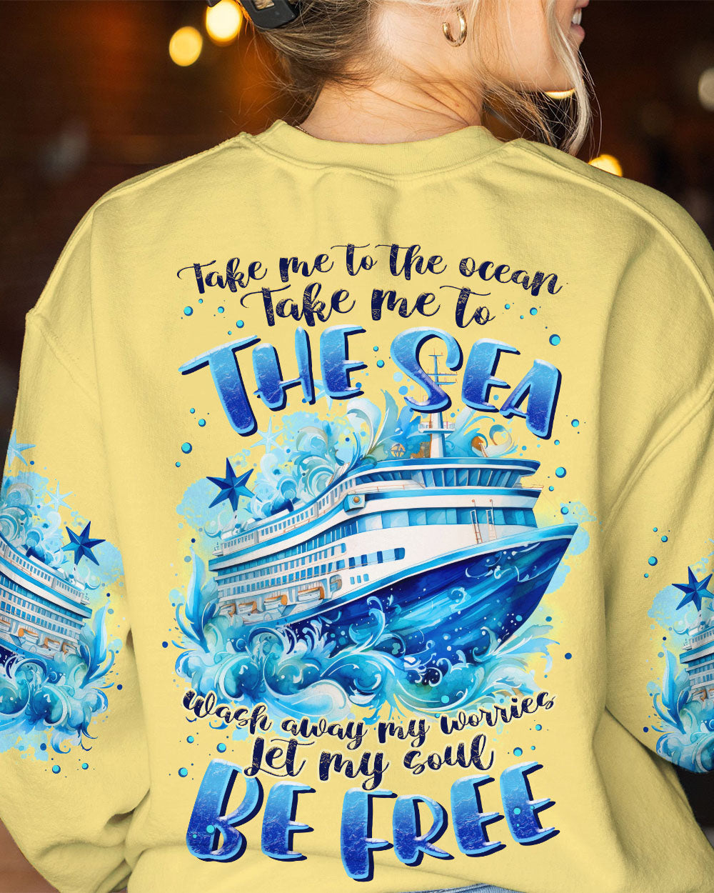 BLISSCORNERS TAKE ME TO THE OCEAN CRUISE ALL OVER PRINT