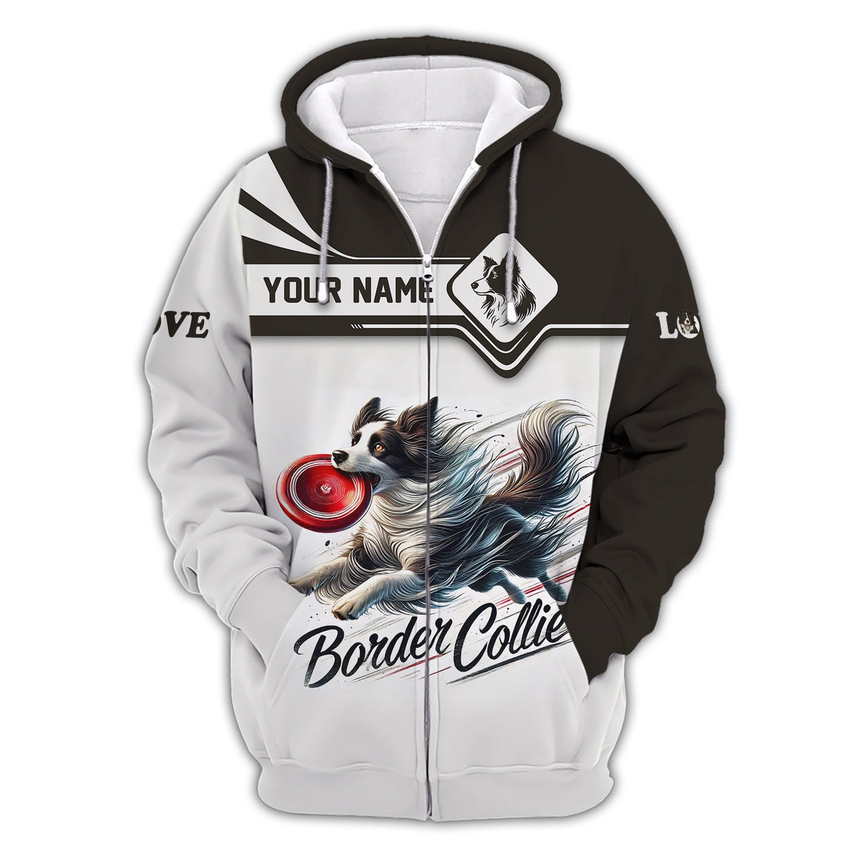 Blisscorners Border Collie Custom T-Shirts Border Collie Brings Happiness 3D Shirt