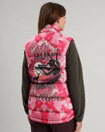 BLISSCORNERS GIRLS HUNT TOO ONLY PRETTIER CAMO PUFFER JACKET