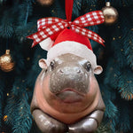 Blisscorners Christmas Hot Sale Cute Baby Hippo Ornament