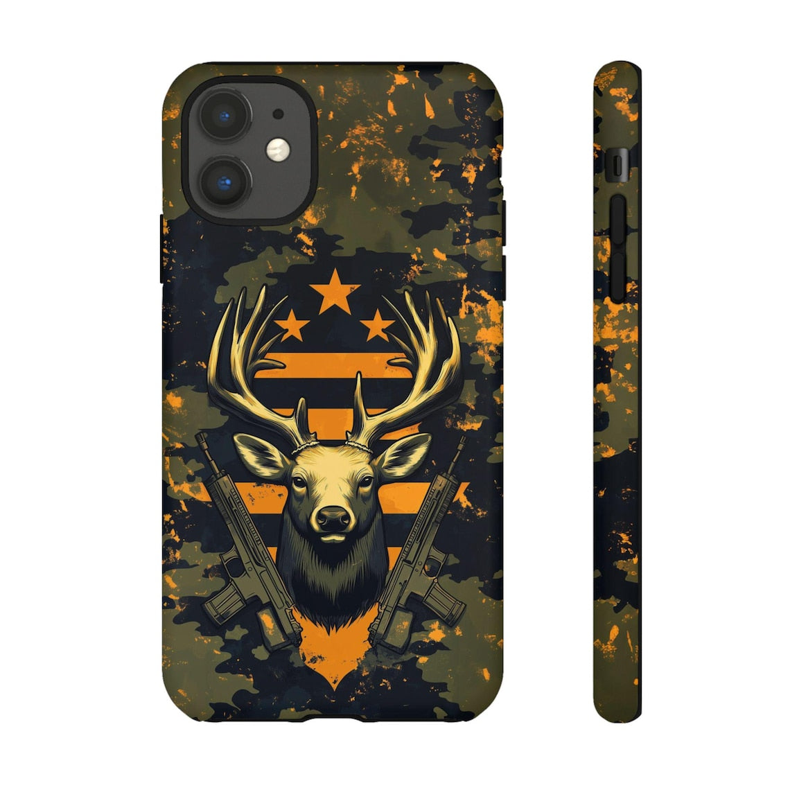 Blisscorners Camouflage Deer Hunter Phone Case: Rugged Outdoorsman Gift Full Wrap Phone Case LM0812