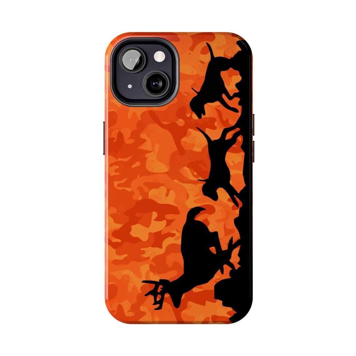 Blisscorners Orange Camo Hounds Chasing Deer Tough Phone Case
Full Wrap Phone Case LM0812