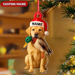 Blisscorners Personalized Labrador Retriever Duck Hunting Ornament, Custom Christmas Gift for Hunters 2D Flat LM2511