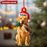 Blisscorners Personalized Labrador Retriever Duck Hunting Ornament, Custom Christmas Gift for Hunters 2D Flat LM2511