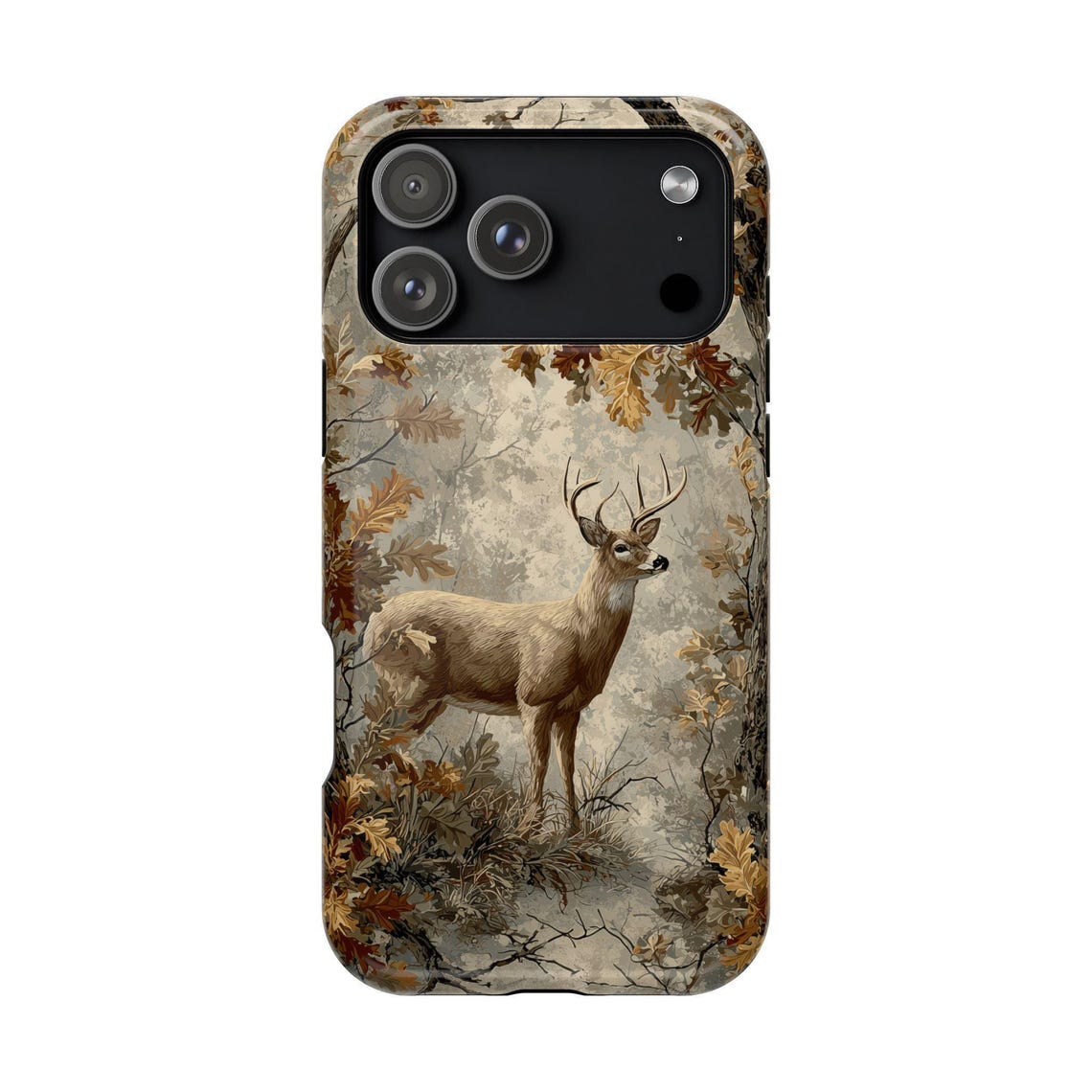 Blisscorners Deer Hunter Tree Branches Phone Case: iPhone, Samsung Galaxy, Google Pixel Full Wrap Phone Case LM0812