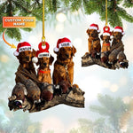 Blisscorners Personalized Dog Hunting Christmas Ornament Gift for Deer Hunting Lovers