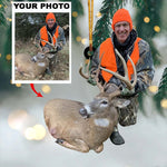 Blisscorners Custom Photo Hunting Ornament For Deer Hunting Lovers