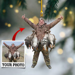 Blisscorners Custom Photo Duck Hunter Ornament Gift for Deer Hunter