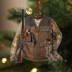 Blisscorners Personalized Hunting Vest 2 Sided Ornament Gift for Deer Hunting Lovers