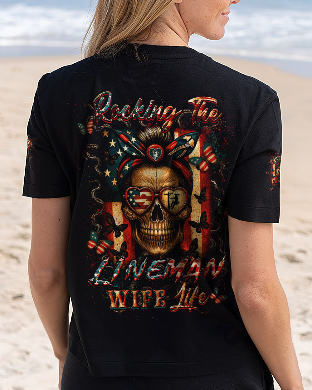 BLISSCORNERS LINELIFE'S WIFE SKULL ALL OVER PRINT