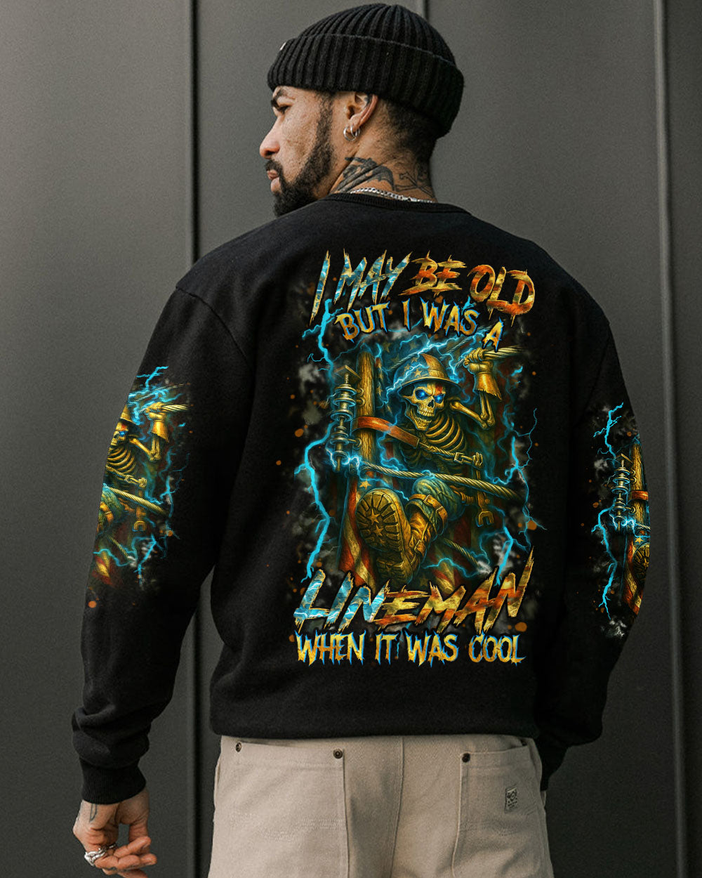 BLISSCORNERS I AM A WELDER I AM WHO I AM SKULL ALL OVER PRINT