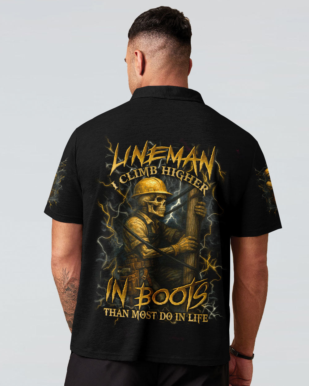 BLISSCORNERS AMERICAN BY BIRTH LINEMAN BY CHOICE SKULL ALL OVER PRINT