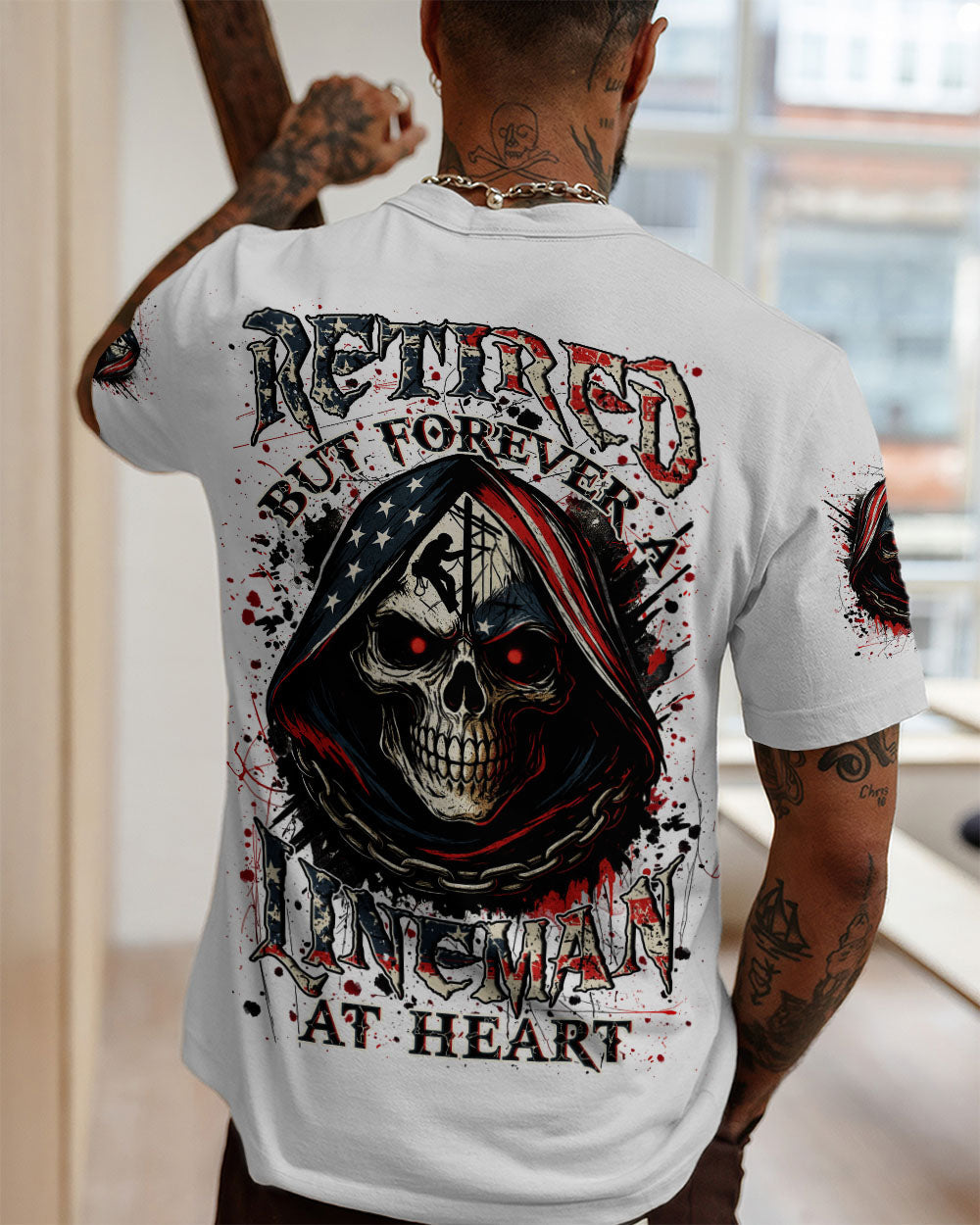 BLISSCORNERS BRING BEER LINEMAN SKULL ALL OVER PRINT
