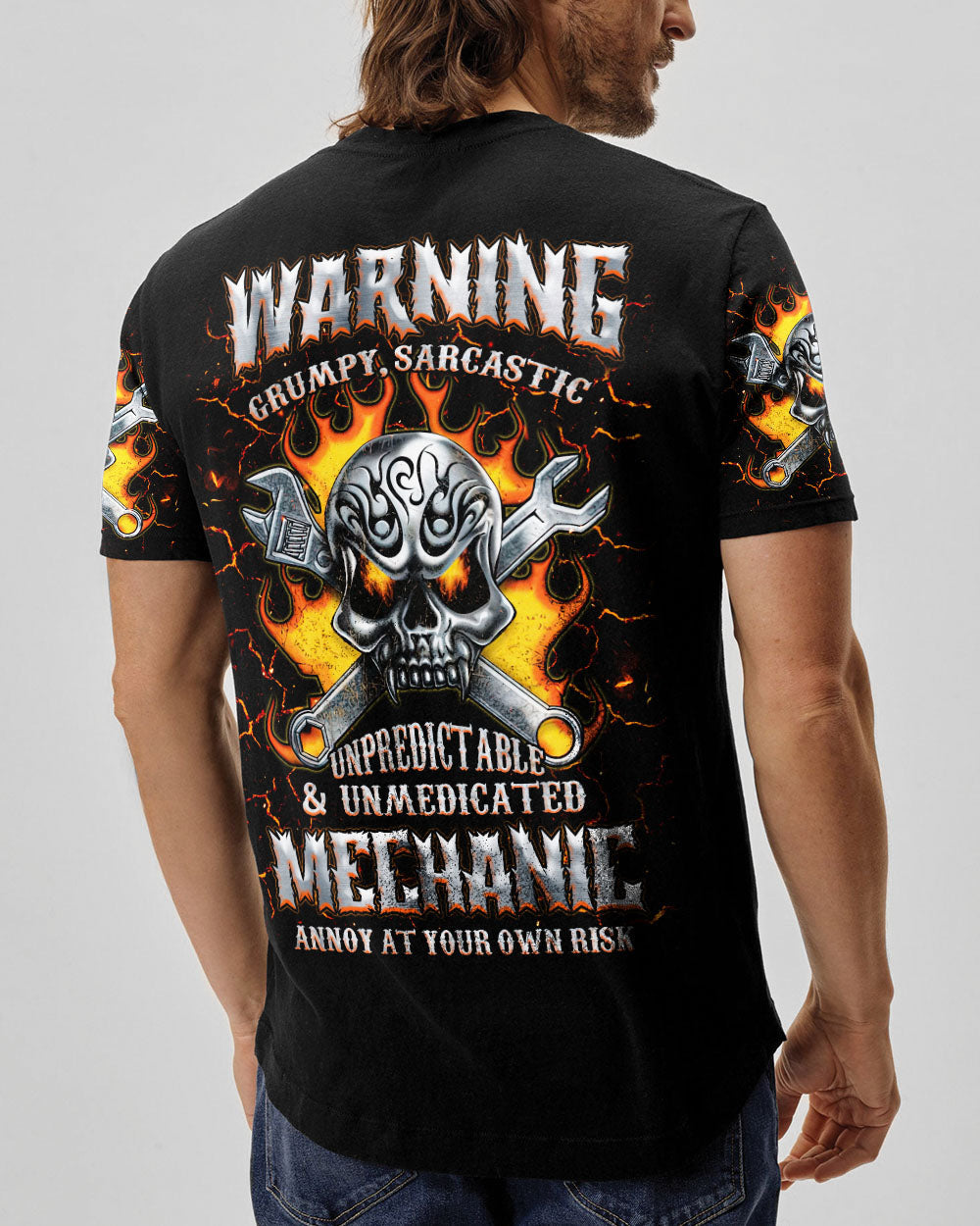 BLISSCORNERS I CAN FIX WHAT STUPID DOES SKULL ALL OVER PRINT